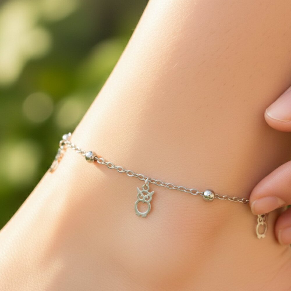 Minimalist Anklet, Sleek & Modern Design, Women’s Fashion, YC110157-A